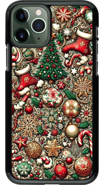 iPhone 11 Pro Case Hülle - Weihnachten 2023 Mikromuster