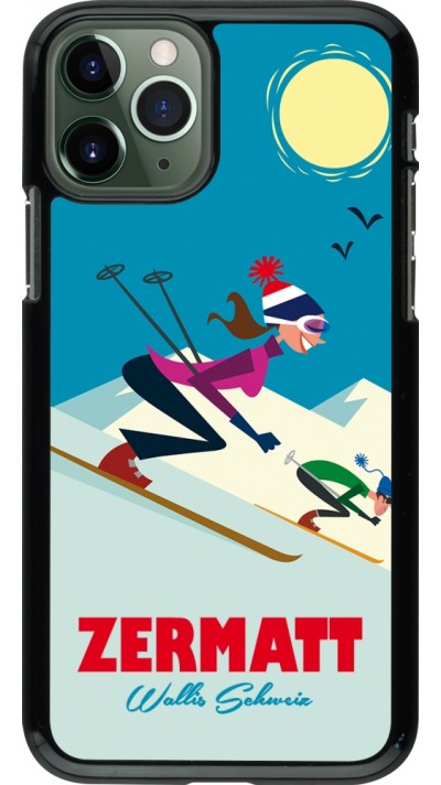 Coque iPhone 11 Pro - Zermatt Ski Downhill