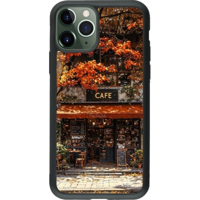 iPhone 11 Pro Case Hülle - Silikon schwarz Autumn 25 Coffee shop