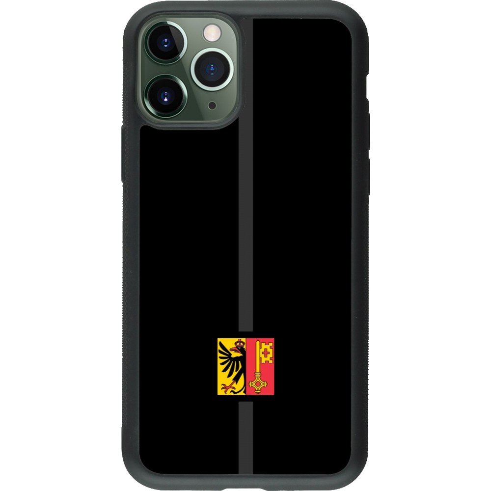 iPhone 11 Pro Case Hülle - Silikon schwarz Kanton GE schwarz