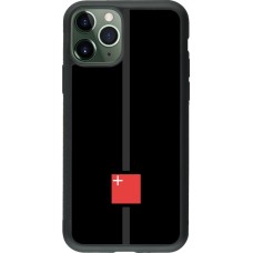 iPhone 11 Pro Case Hülle - Silikon schwarz Kanton SZ schwarz