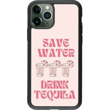 iPhone 11 Pro Case Hülle - Silikon schwarz Cocktail Save Water Drink Tequila