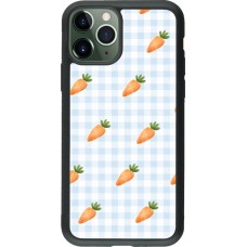 Coque iPhone 11 Pro - Silicone rigide noir Easter 2026 Pattern carrots