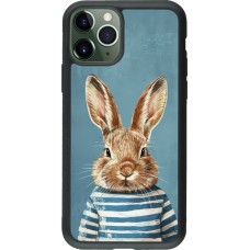 iPhone 11 Pro Case Hülle - Silikon schwarz Easter 2026 Rabbit navy