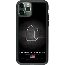 iPhone 11 Pro Case Hülle - Silikon schwarz F1 Track 2025 Las Vegas