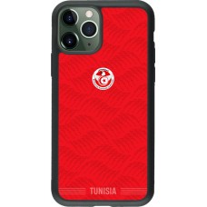 iPhone 11 Pro Case Hülle - Silikon schwarz Tunesien 2026 personalisierbares Fussballtrikot