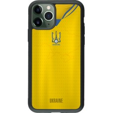 iPhone 11 Pro Case Hülle - Silikon schwarz Fussballtrikot Ukraine