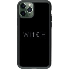 iPhone 11 Pro Case Hülle - Silikon schwarz Halloween 22 witch word