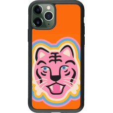 Coque iPhone 11 Pro - Silicone rigide noir Lion colors 2026