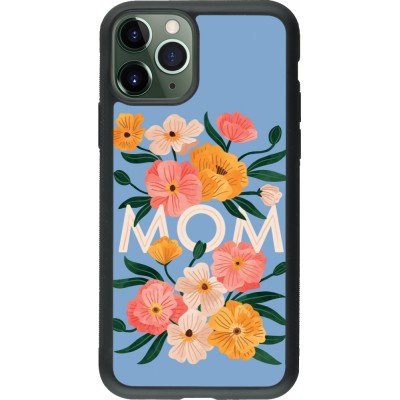 iPhone 11 Pro Case Hülle - Silikon schwarz Mom 2026 Flowers