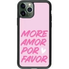 Coque iPhone 11 Pro - Silicone rigide noir More amor porfavor