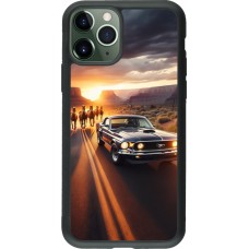 Coque iPhone 11 Pro - Silicone rigide noir Mustang 69 Grand Canyon