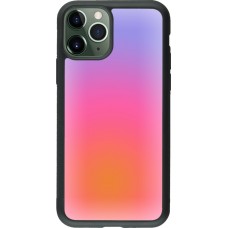 iPhone 11 Pro Case Hülle - Silikon schwarz Orange Pink Blue Gradient