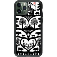Coque iPhone 11 Pro - Silicone rigide noir Poya Suisse 2