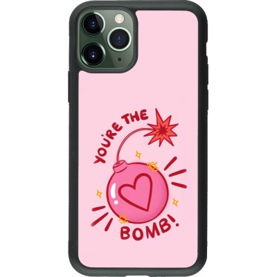 Coque iPhone 11 Pro - Silicone rigide noir Saint Valentines Day 26 You are the bomb