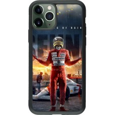 Coque iPhone 11 Pro - Silicone rigide noir Senna The King of Rain