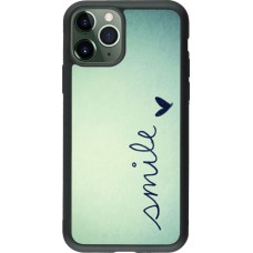 Hülle iPhone 11 Pro - Silikon schwarz Smile