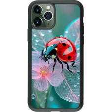 Coque iPhone 11 Pro - Silicone rigide noir Ladybird in bloom Spring 2026