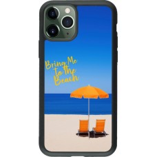 Coque iPhone 11 Pro - Silicone rigide noir Summer 2025 Bring me to the beach