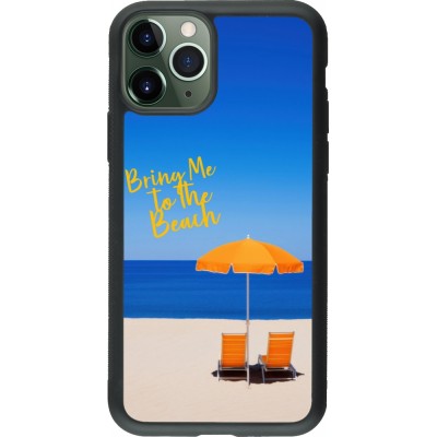 Coque iPhone 11 Pro - Silicone rigide noir Summer 2025 Bring me to the beach