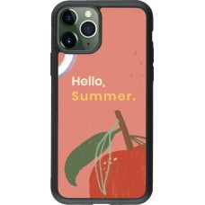 Coque iPhone 11 Pro - Silicone rigide noir Summer 2025 Hello summer
