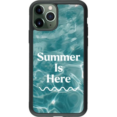 Coque iPhone 11 Pro - Silicone rigide noir Summer 2025 Summer is here