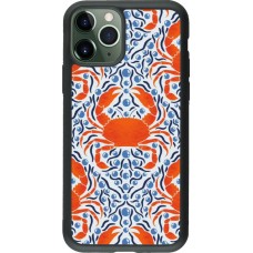 iPhone 11 Pro Case Hülle - Silikon schwarz Crabs and pearls Summer 2026