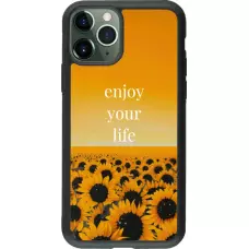iPhone 11 Pro Case Hülle - Silikon schwarz Summer 2026 Enjoy your life