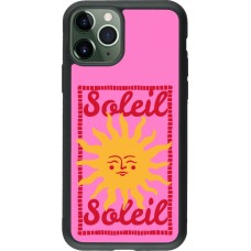 Coque iPhone 11 Pro - Silicone rigide noir Sun sun 2026