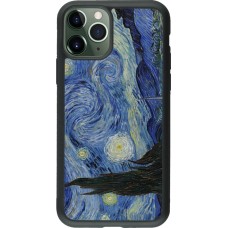 iPhone 11 Pro Case Hülle - Silikon schwarz Kunstbild - Sternennacht - Van Gogh