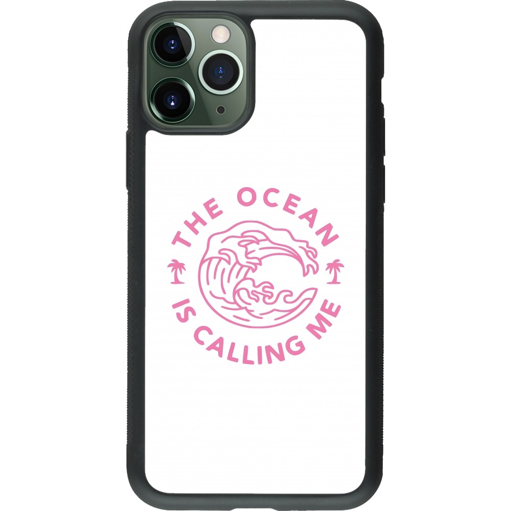Coque iPhone 11 Pro - Silicone rigide noir The Ocean is calling me