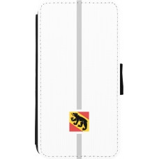 iPhone 11 Pro Case Hülle - Wallet schwarz Kanton BE weiss