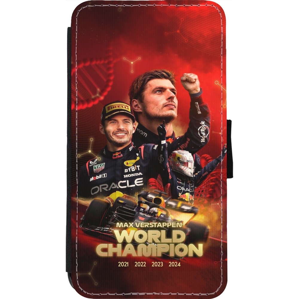 iPhone 11 Pro Case Hülle - Wallet schwarz Max Verstappen Champion 2023