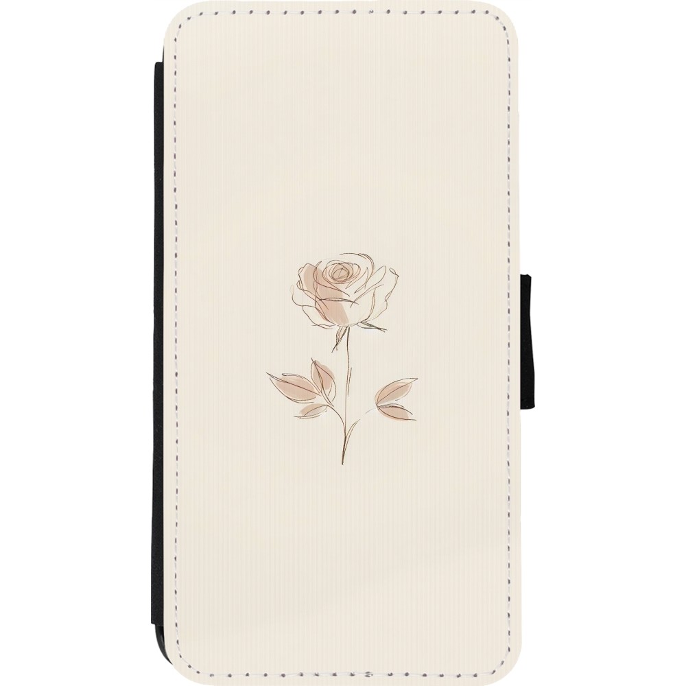 iPhone 11 Pro Case Hülle - Wallet schwarz Rosa Sand Minimalistisch