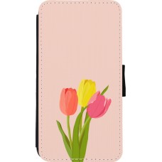 iPhone 11 Pro Case Hülle - Wallet schwarz Spring 23 tulip trio