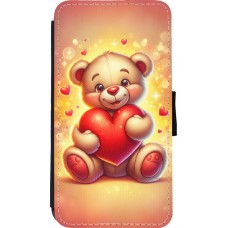 iPhone 11 Pro Case Hülle - Wallet schwarz Valentin 2024 Teddy Liebe