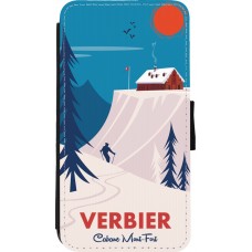 iPhone 11 Pro Case Hülle - Wallet schwarz Verbier Cabane Mont-Fort