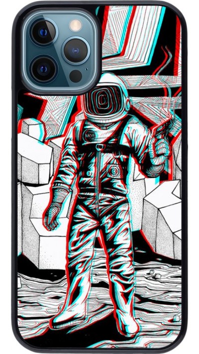 Hülle iPhone 12 / 12 Pro - Anaglyph Astronaut