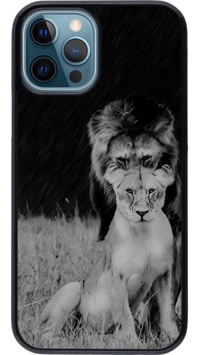Coque iPhone 12 / 12 Pro - Angry lions