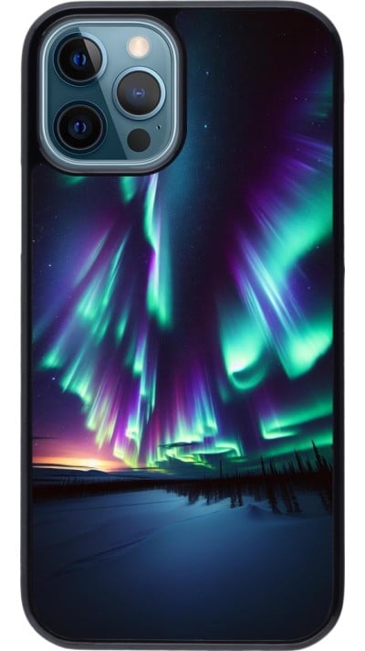 iPhone 12 / 12 Pro Case Hülle - Funkelndes Nordlicht