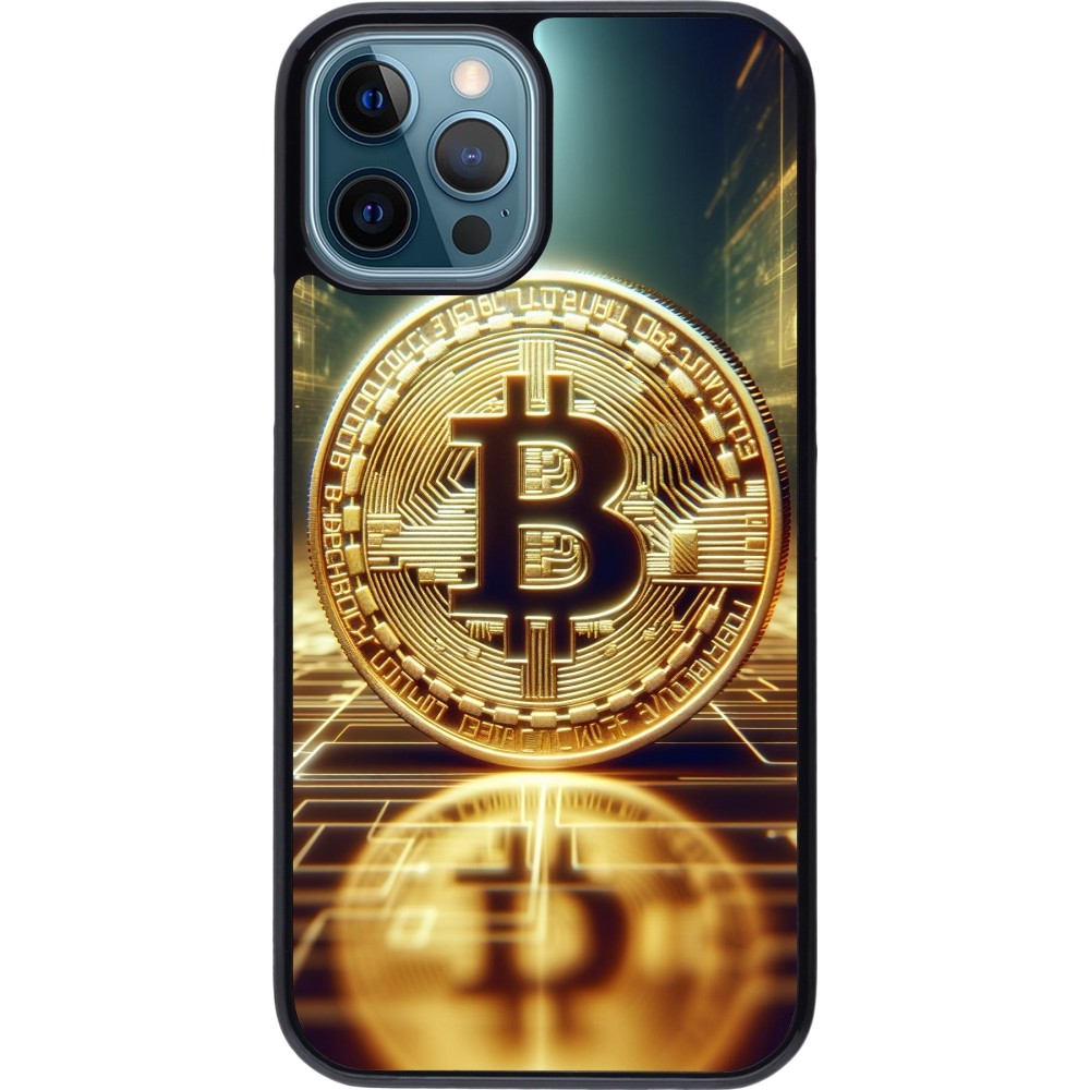 iPhone 12 / 12 Pro Case Hülle - Bitcoin Stehen