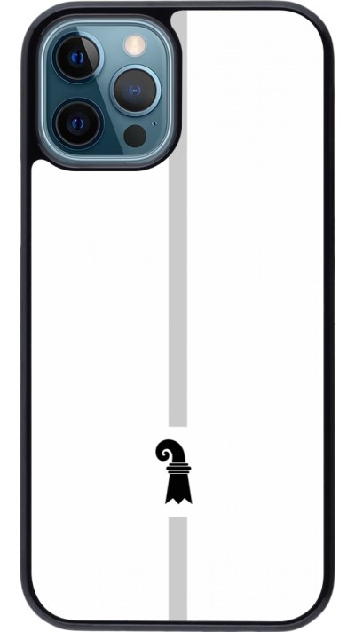 iPhone 12 / 12 Pro Case Hülle - Kanton BS weiss