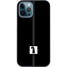 iPhone 12 / 12 Pro Case Hülle - Kanton BS schwarz