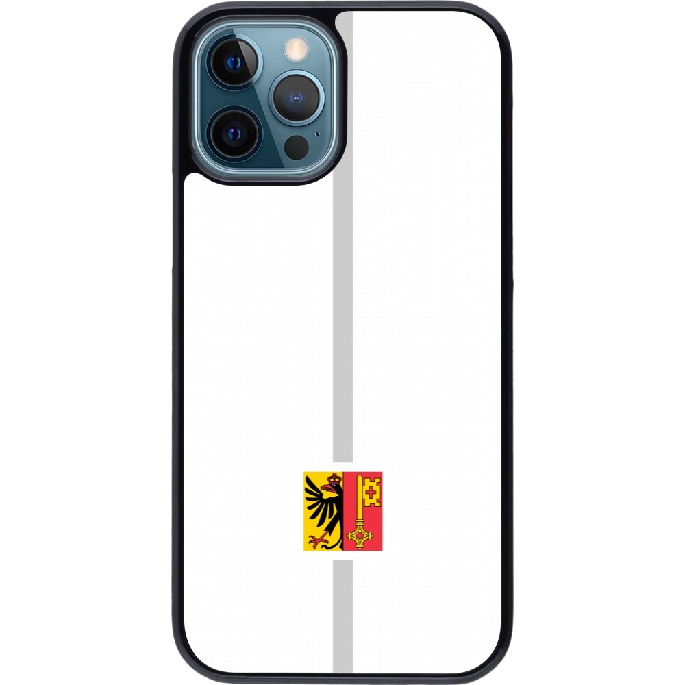 iPhone 12 / 12 Pro Case Hülle - Kanton GE weiss