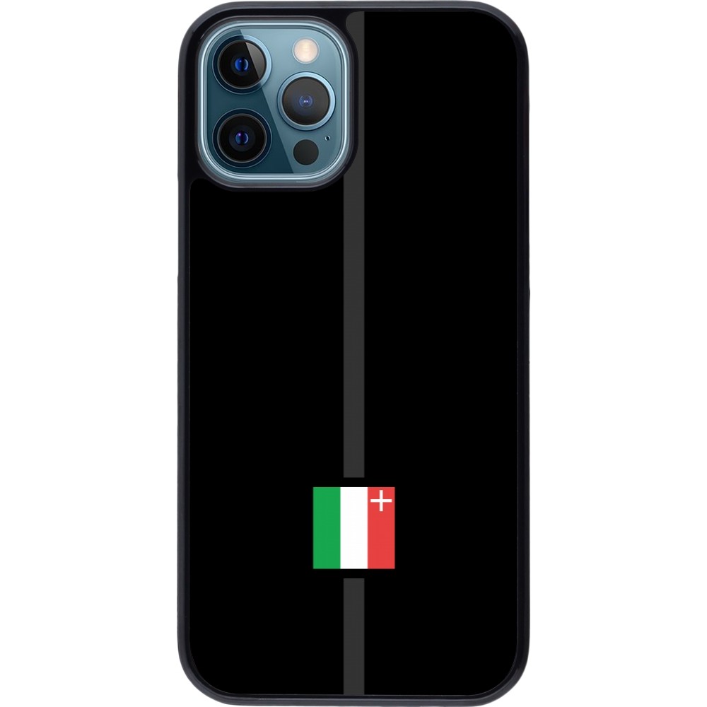 iPhone 12 / 12 Pro Case Hülle - Kanton NE schwarz