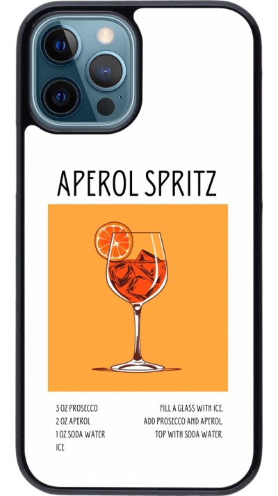 iPhone 12 / 12 Pro Case Hülle - Cocktail Rezept Aperol Spritz