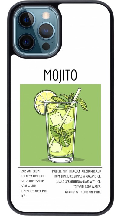 iPhone 12 / 12 Pro Case Hülle - Cocktail Rezept Mojito