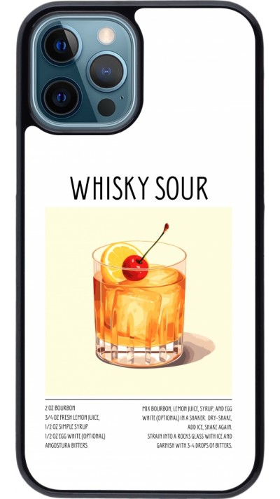 iPhone 12 / 12 Pro Case Hülle - Cocktail Rezept Whisky Sour