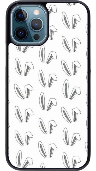 Coque iPhone 12 / 12 Pro - Easter 2024 full bunny ears