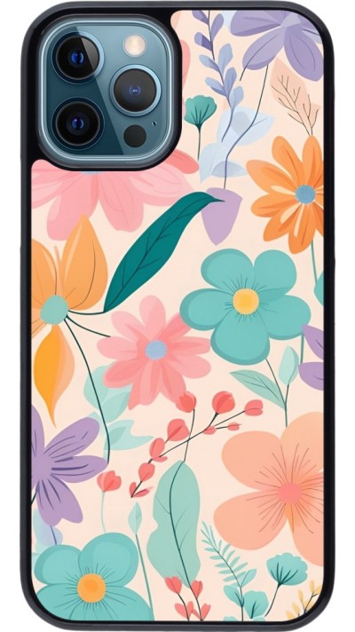 Coque iPhone 12 / 12 Pro - Easter 2024 spring flowers